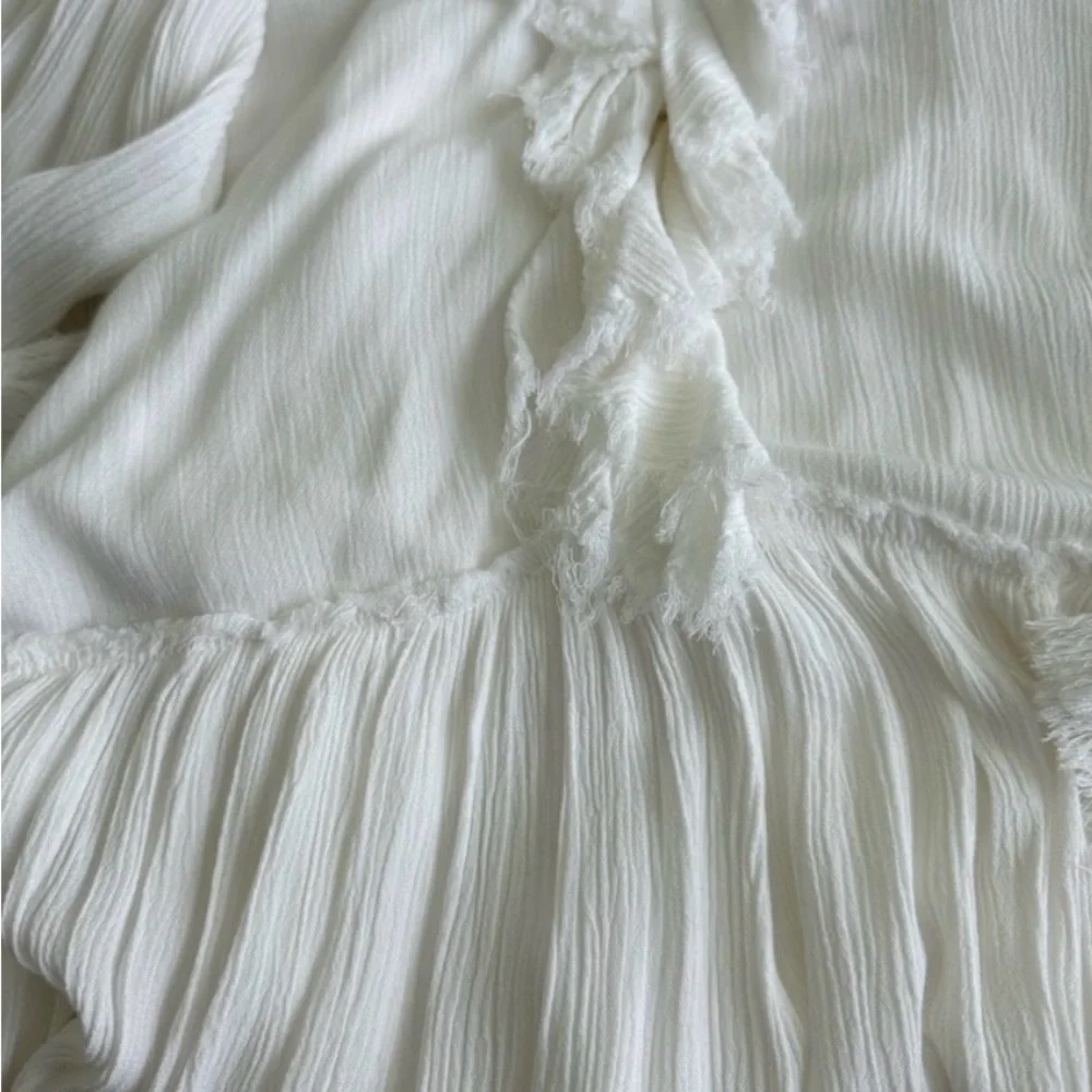 NWT Free People Sweet Darlin Maxi Dress Sz XS Ivory Oversized - Picture 5 of 14